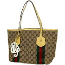 11％OFF グッチ GUCCI GG柄 トートバッグ ジョリー シェリーライン ウェブ GGキャンバス ブラウン 211971 レディース 【中古】 msp29