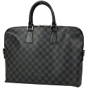 ルイ・ヴィトン Louis Vuitton ポルト ドキュマン ジュール ブリーフケース PDJ ビジネスバッグ ダミエグラフィット ブラック N48224 メンズ 