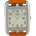 【ラッピング可】 エルメス HERMES ケープコッド CC2.710 腕時計 SS レザー クォーツ シルバー ユニセックス 【中古】