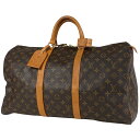 ルイ・ヴィトン Louis Vuitton キーポル 50 ハンドバッグ 旅行 出張 ビジネス ボストンバッグ モノグラム ブラウン M41426 レディース 【中古】