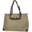 14％OFF グッチ GUCCI GG柄 トートバッグ オールドグッチ 15602904 トートバッグ コーティングキャンバス ブラウン ベージュ レディース 【中古】 msp29