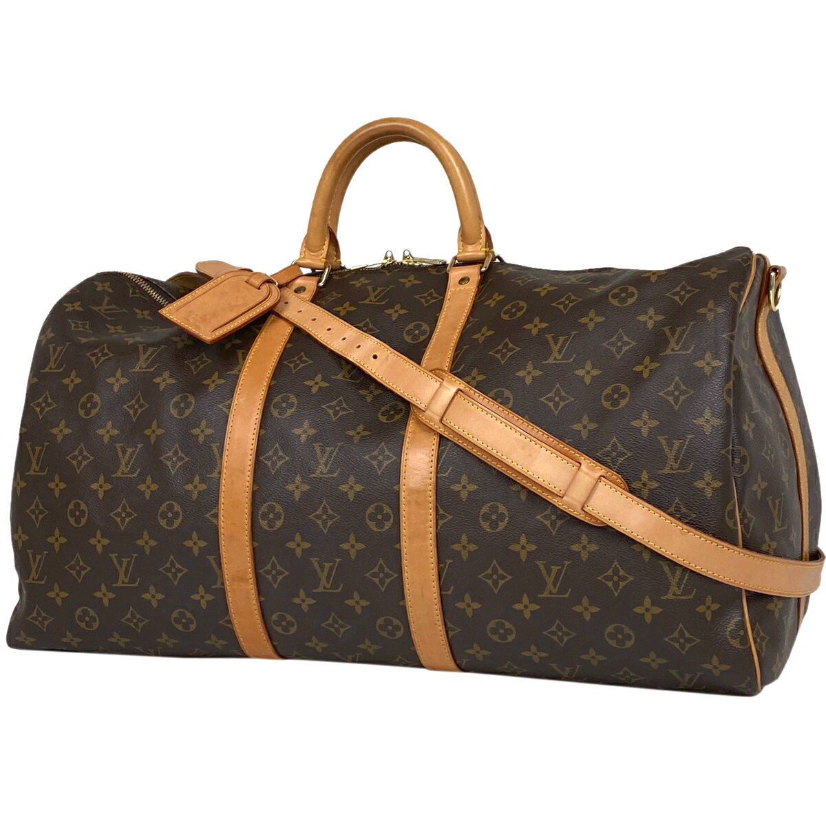 15％OFF ルイ・ヴィトン Louis Vuitton キーポル バンドリエール 55 旅行 出張 ボストンバッグ モノグラム ブラウン M41414 レディース 【中古】 msp29