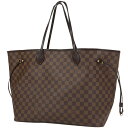 ルイ・ヴィトン Louis Vuitton ネヴァーフル GM ショルダーバッグ ショッピング トートバッグ ダミエ ブラウン N51106 レディース 【中古】