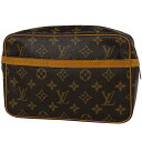 3％OFF 【ジャンク品】ルイ・ヴィトン Louis Vuitton コンピエーニュ 23 クラッチバッグ 手持ち セカンドバッグ モノグラム ブラウン M51847 レディース 【中古】 msp29