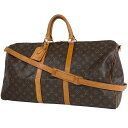 3％OFF ルイ・ヴィトン Louis Vuitton キーポル バンドリエール 55 旅行 出張 ボストンバッグ モノグラム ブラウン M41414 レディース 【中古】 msp29