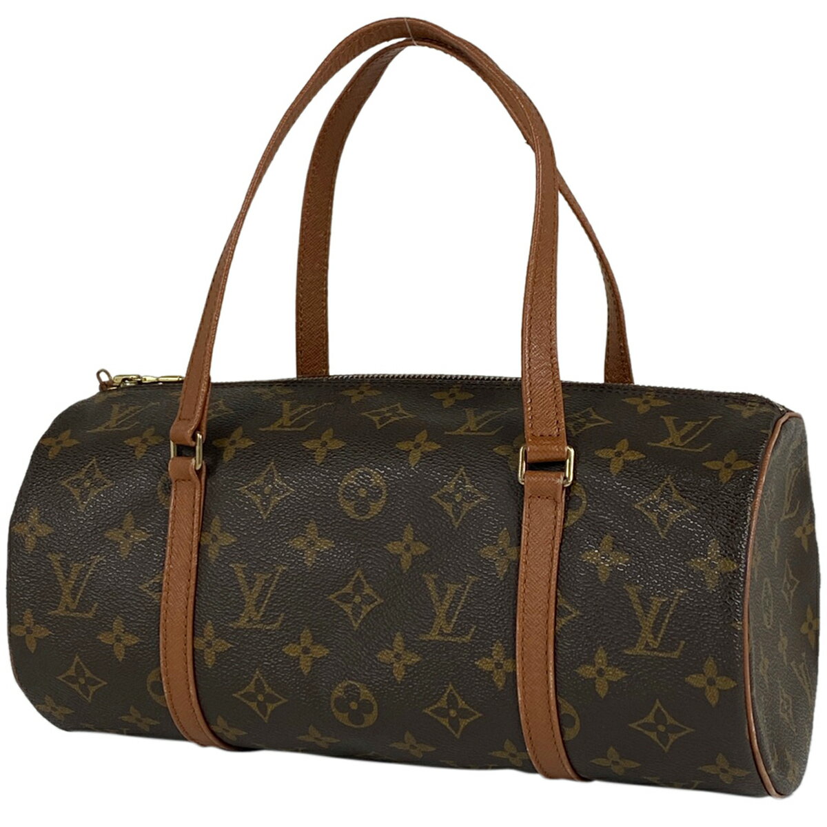 14％OFF ルイ・ヴィトン Louis Vuitton パピヨン 30 バレルバッグ 筒型 旧旧型 ハンドバッグ モノグラム ブラウン M51365 レディース 【中古】 msp29