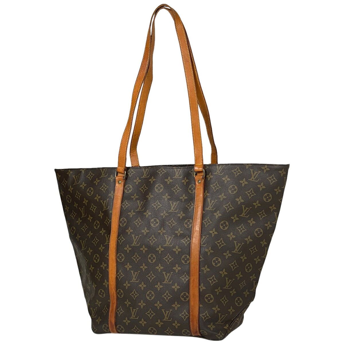 ルイ・ヴィトン Louis Vuitton サック ショッピング 肩掛け ショルダーバッグ トートバッグ モノグラム ブラウン M51110 レディース 【中古】