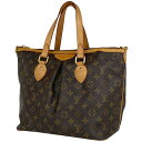 ルイ・ヴィトン Louis Vuitton パレルモ PM ハンドバッグ 2WAY 肩掛け トートバッグ モノグラム ブラウン M40145 レディース 【中古】