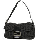 15％OFF フェンディ FENDI ズッカ柄 マンマバケット ワンショルダー ハンドバッグ ショルダーバッグ ファブリック グレー 26424 レディース 【中古】 msp29