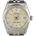 4％OFF 【ラッピング可】 ロレックス ROLEX デイトジャスト 68274 腕時計 SS WG 自動巻き シルバー ボーイズ 【中古】 msp29