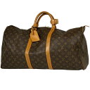 ルイ・ヴィトン Louis Vuitton キーポル 55 ハンドバッグ 旅行 出張 ビジネス ボストンバッグ モノグラム ブラウン M41424 レディース 【中古】