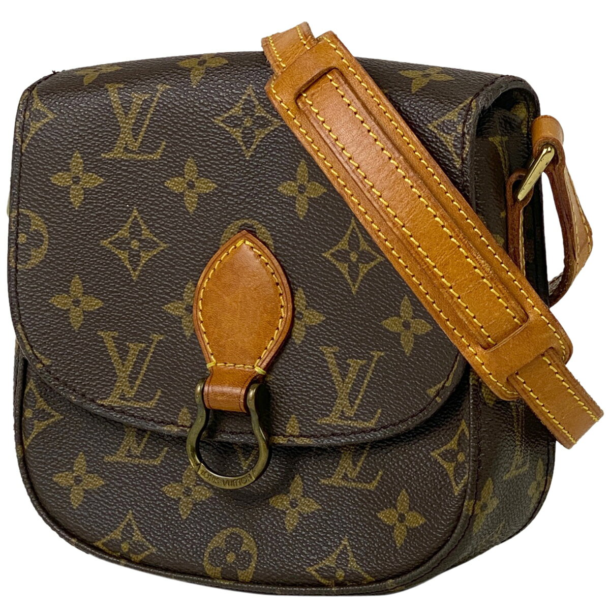 【ジャンク品】ルイ・ヴィトン Louis Vuitton ミニ サンクルー 斜め掛け ショルダーバッグ モノグラム ブラウン M51244 レディース 【中古】