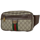 6％OFF グッチ GUCCI オフィディア GG ベルトバッグ シェリーライン ダブルG GGマーモント ウエストバッグ ボディバッグ GGスプリーム ベージュ ブラウン 574796 レディース 【中古】 msp29