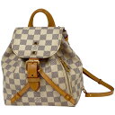 ルイ・ヴィトン Louis Vuitton スペロンBB バックパック デイパック リュック ダミエアズール ホワイト N44026 レディース 【中古】