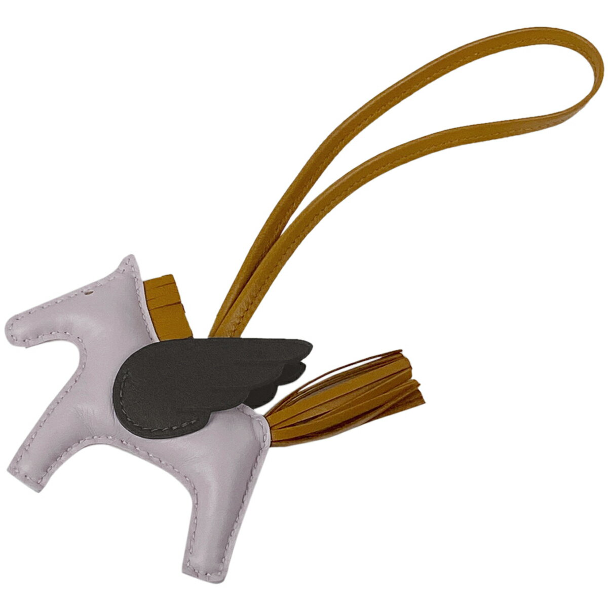 エルメス HERMES ロデオ ペガサス PM チャーム ストラップ バッグチャーム レザー ライトピンク ブラウン レディース 【中古】のサムネイル