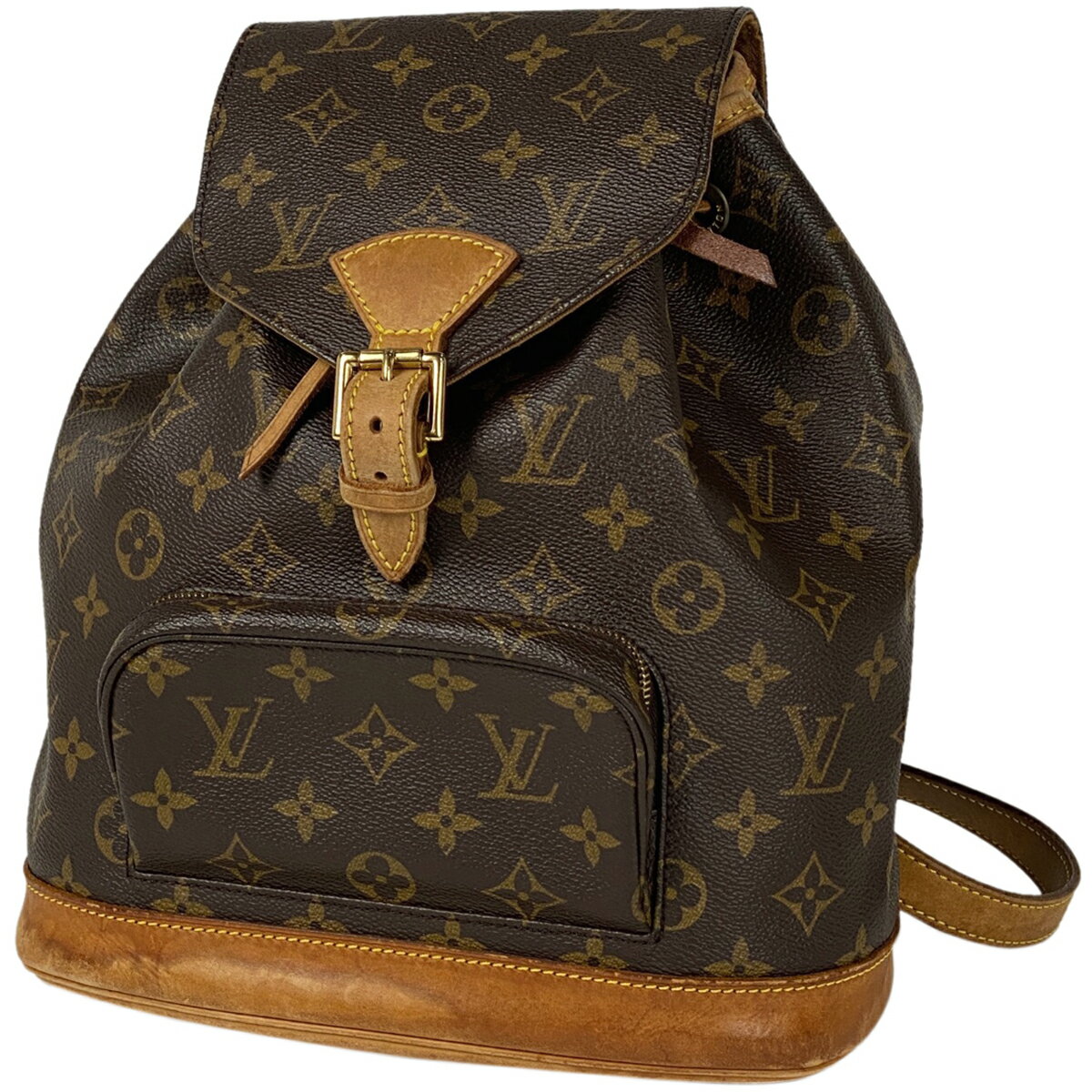 10％OFF ルイ・ヴィトン Louis Vuitton モンスリ MM バックパック デイパック リュック モノグラム ブラウン M51136 レディース 【中古】 msp29