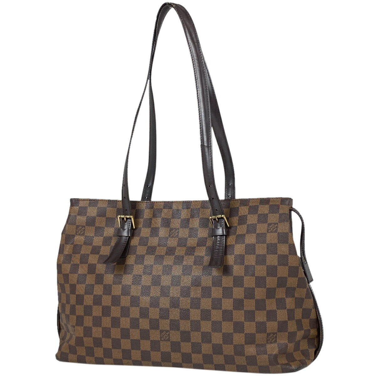 ルイ・ヴィトン Louis Vuitton チェルシー トートバッグ 肩掛け トートバッグ ダミエ ブラウン N51119 レディース 【中古】