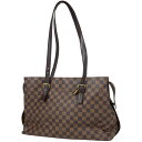 ルイ・ヴィトン Louis Vuitton チェルシー ショルダーバッグ 肩掛け トートバッグ ダミエ ブラウン N51119 レディース 【中古】