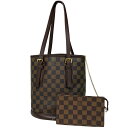 ルイ・ヴィトン Louis Vuitton マレ ハンドバッグ バケット ショルダー トートバッグ ダミエ ブラウン N42240 レディース 【中古】