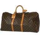 ルイ・ヴィトン Louis Vuitton キーポル 55 ハンドバッグ 旅行 出張 ビジネス ボストンバッグ モノグラム ブラウン M41424 レディース 【中古】