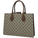 グッチ GUCCI GG柄 ハンドバッグ 2WAY ショルダーバッグ ハンドバッグ コーティングキャンバス ブラウン 409531 レディース 【中古】