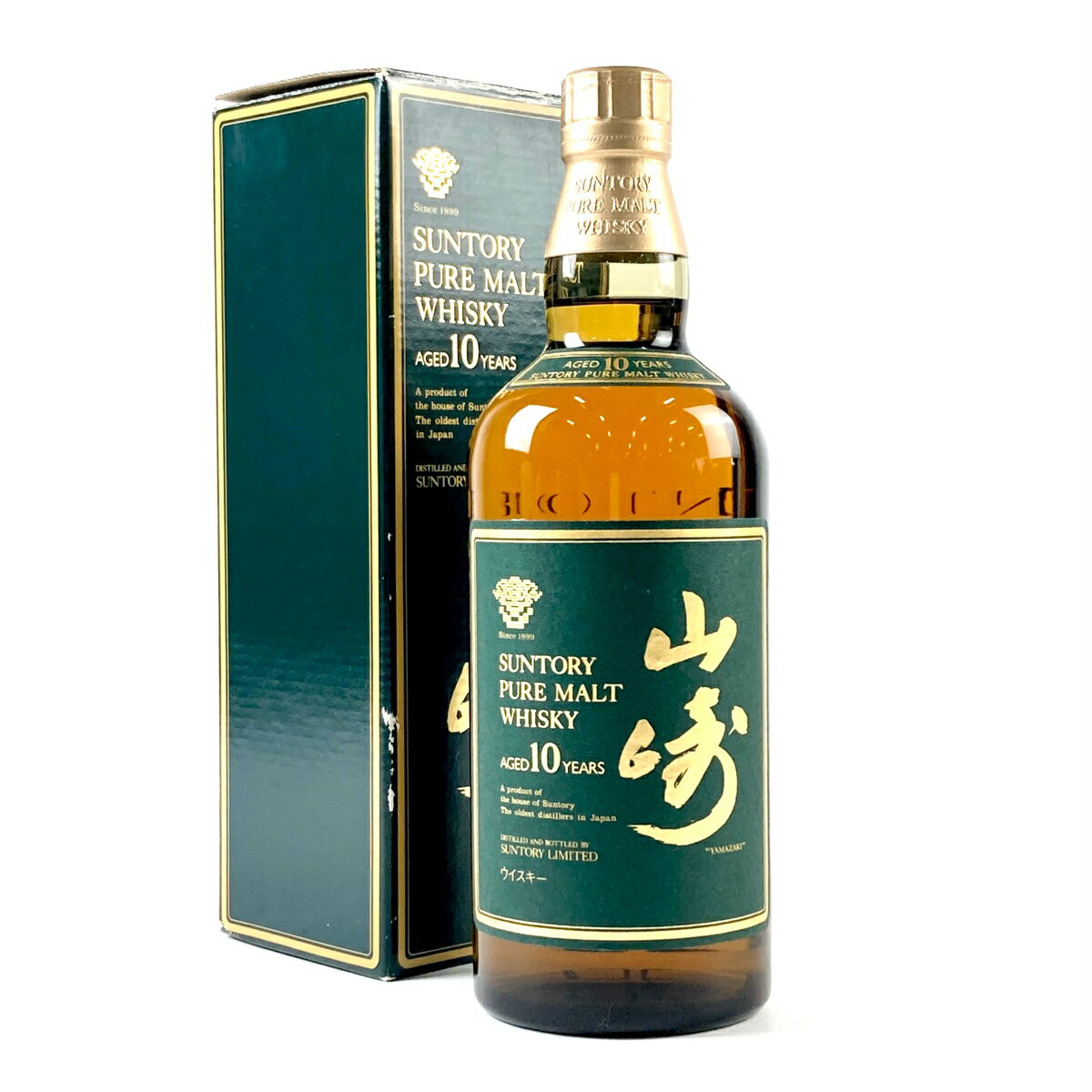 【東京都内限定発送】 サントリー SUNTORY 山崎 10年 ピュアモルト グリーンラベル 750ml 国産ウイスキー 【中古】