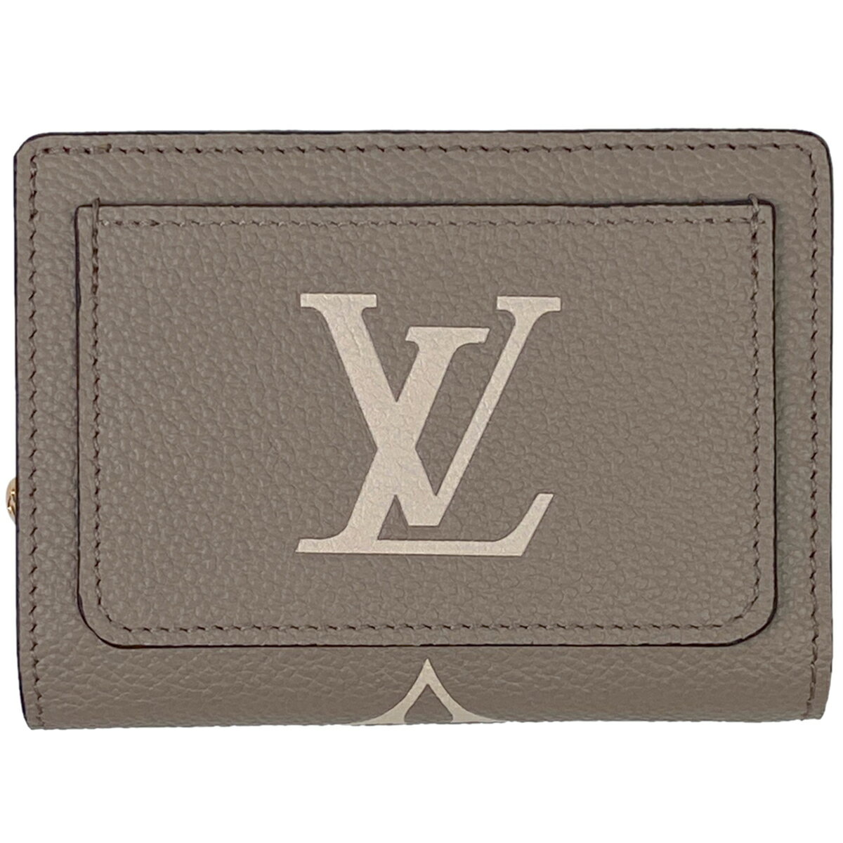 【ラッピング可】ルイ・ヴィトン Louis Vuitton ポルトフォイユ クレア ラウンドファスナー 二つ折り財布 モノグラムアンプラント トゥルトレール クレーム(ベージュ) M82370 レディース 【中古】