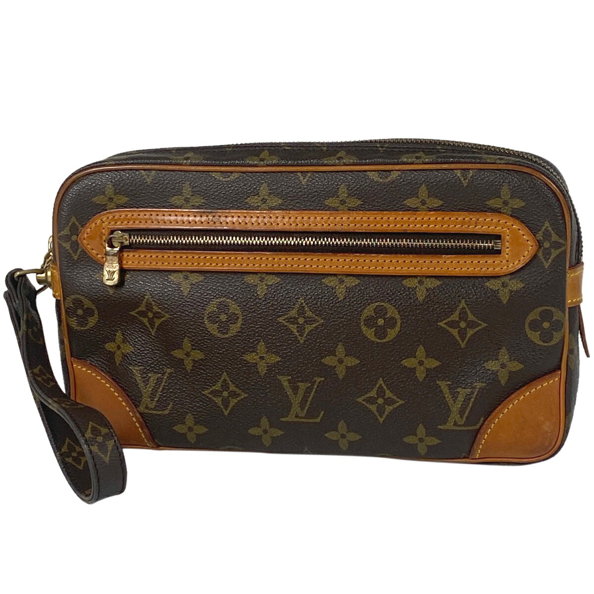 【ジャンク品】ルイ・ヴィトン Louis Vuitton マルリードラゴンヌ GM クラッチバッグ 手持ち セカンドバッグ モノグラム ブラウン M51825 メンズ 【中古】