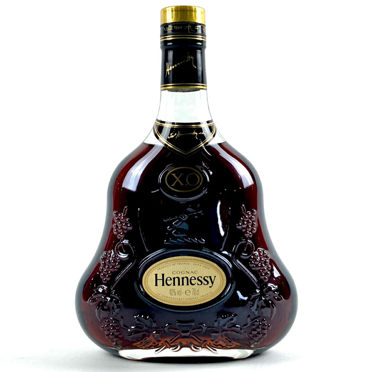 4％OFF ヘネシー Hennessy XO 金キャップ クリアボトル 700ml ブランデー コニャック 【中古】0