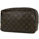 ルイ・ヴィトン Louis Vuitton トゥルース トワレット 28 メイク コスメ セカンドバッグ 化粧ポーチ モノグラム ブラウン M47522 レディース 【中古】