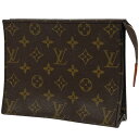 【ジャンク品】ルイ・ヴィトン Louis Vuitton ポッシュ トワレット 19 小物入れ メイク コスメ 化粧ポーチ モノグラム ブラウン M47544 レディース 【中古】