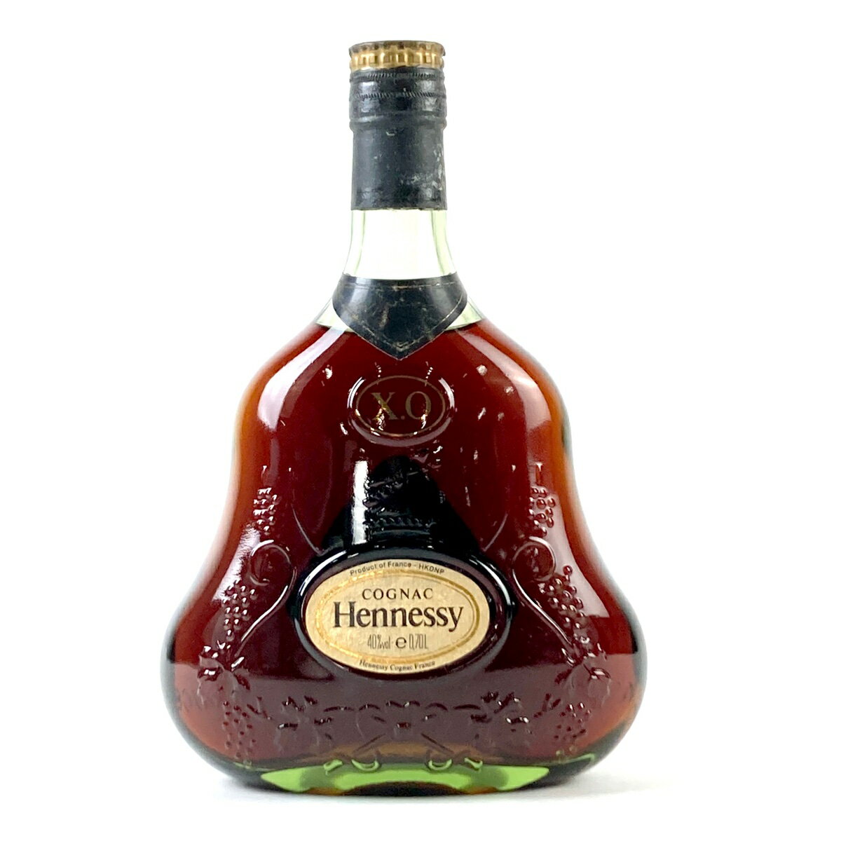 3％OFF ヘネシー Hennessy XO 金キャップ グリーンボトル 700ml ブランデー コニャック 【中古】0