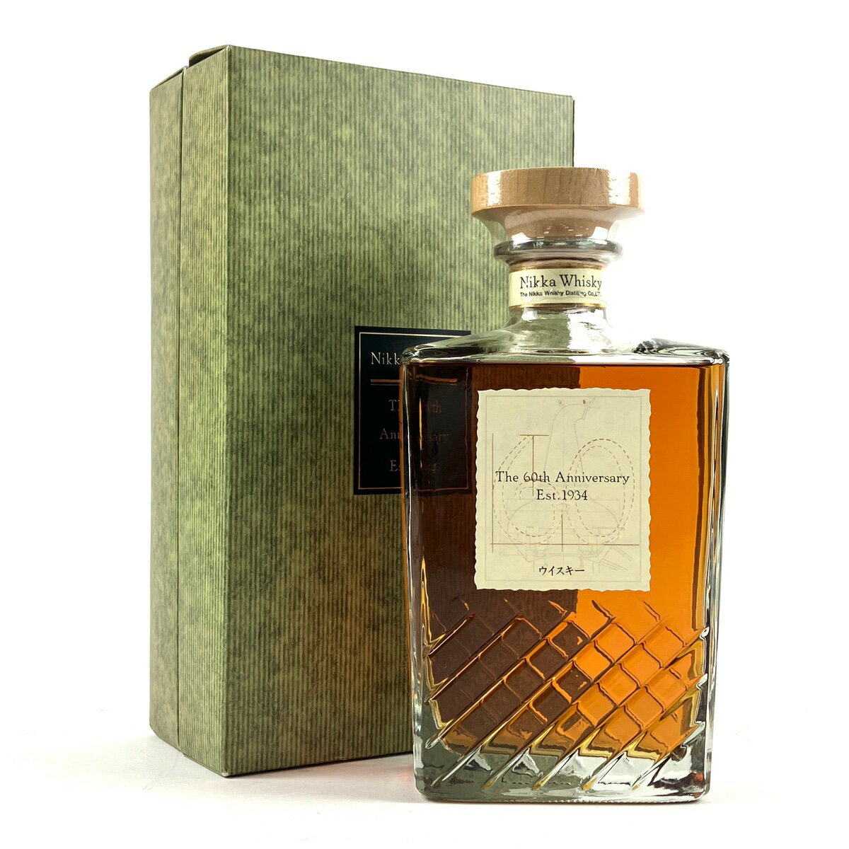 3％OFF 【東京都内限定発送】 ニッカ NIKKA 創業60周年記念 700ml 国産ウイスキー 【中古】0