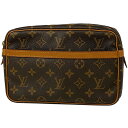 【ジャンク品】ルイ・ヴィトン Louis Vuitton コンピエーニュ 23 クラッチバッグ 手持ち セカンドバッグ モノグラム ブラウン M51847 レディース 【中古】