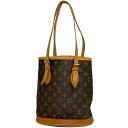 ルイ・ヴィトン Louis Vuitton プチ バケット PM ショルダーバッグ バケツ型 トートバッグ モノグラム ブラウン M42238 レディース 【中古】