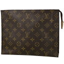 ルイ・ヴィトン Louis Vuitton ポッシュ トワレット 26 小物入れ クラッチバッグ 化粧ポーチ モノグラム ブラウン M47542 レディース 【中古】