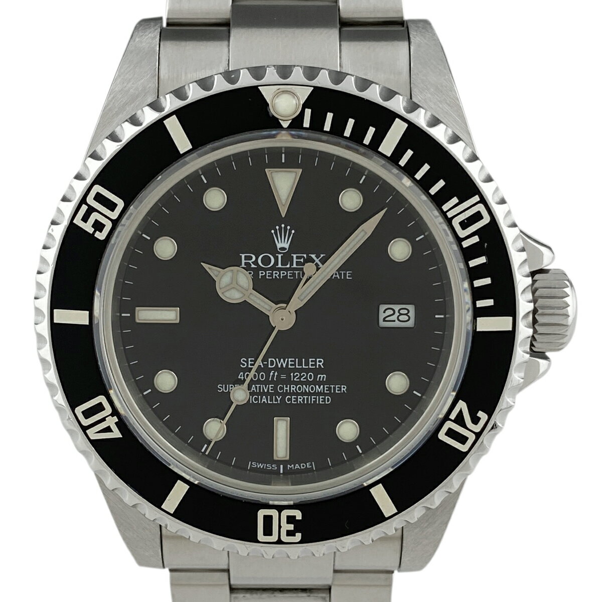 10％OFF 【ラッピング可】 ロレックス ROLEX シードゥエラー 16600 腕時計 SS 自動巻き ブラック メンズ 【中古】 msp29