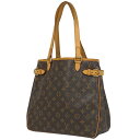 ルイ・ヴィトン Louis Vuitton バティニョール ヴェルティカル ショルダーバッグ トートバッグ モノグラム ブラウン M51153 レディース 【中古】