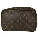 ルイ・ヴィトン Louis Vuitton トゥルース トワレット 23 メイク コスメ セカンドバッグ 化粧ポーチ モノグラム ブラウン M47524 レディース 【中古】