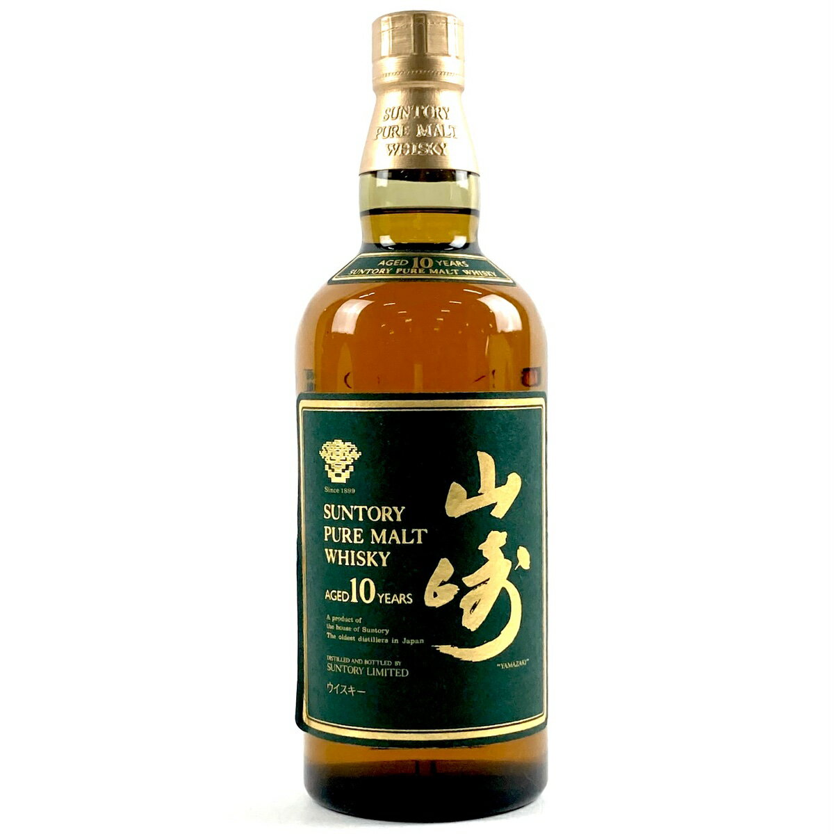 【東京都内限定発送】 サントリー SUNTORY 山崎 10年 ピュアモルト グリーンラベル 750ml 国産ウイスキー 【中古】