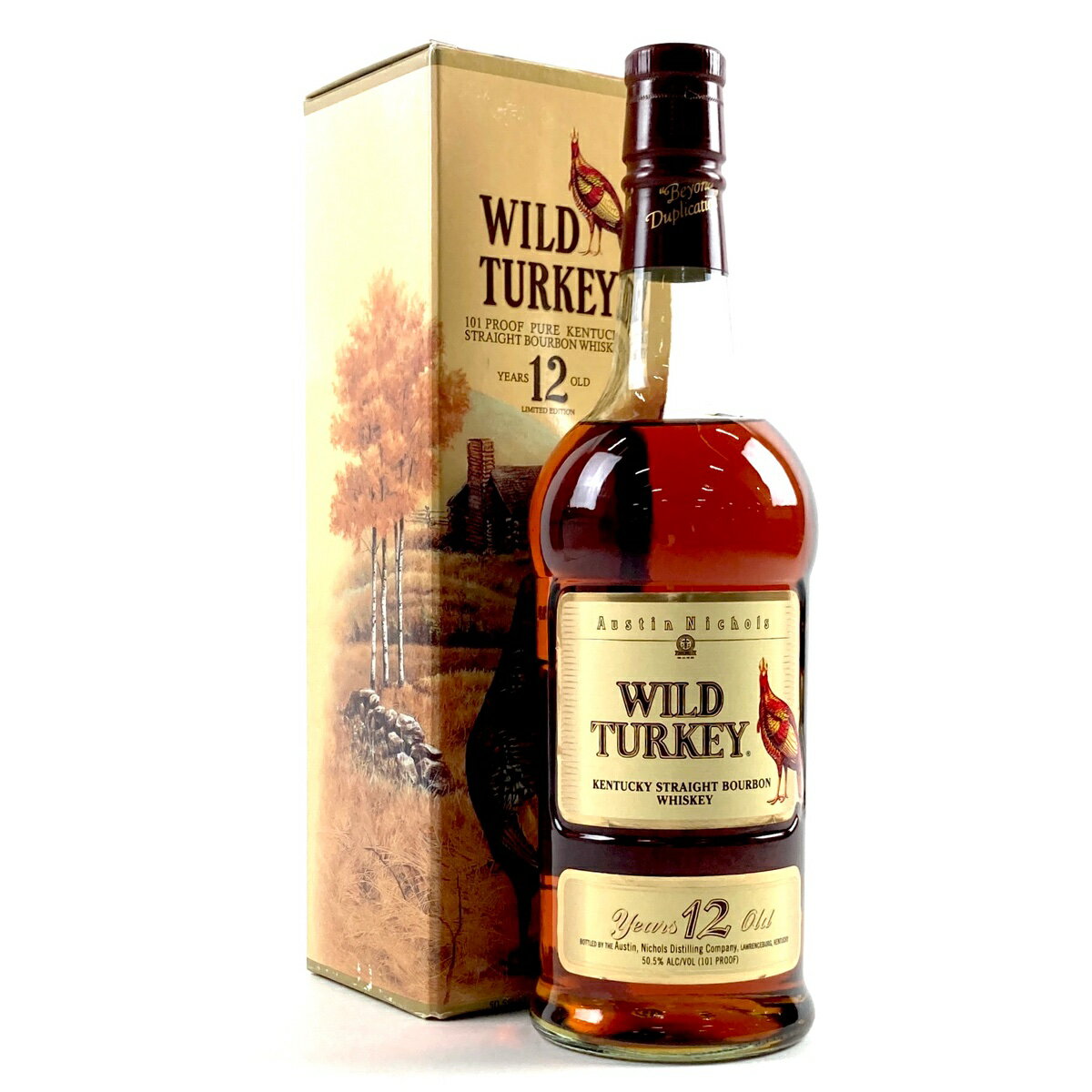 ワイルドターキー WILD TURKEY 12年 旧旧ボトル 750ml アメリカンウイスキー 【中古】