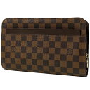 ルイ・ヴィトン Louis Vuitton サンルイ クラッチバッグ 手持ち セカンドバッグ ダミエ ブラウン N51993 レディース 【中古】