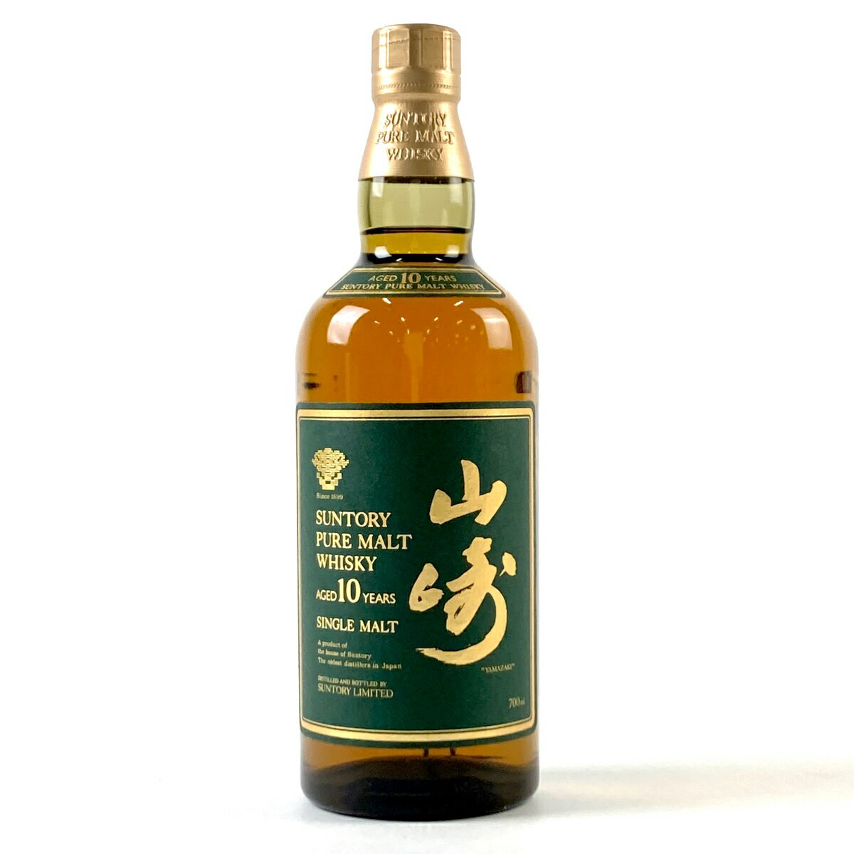 【東京都内限定発送】 サントリー SUNTORY 山崎 10年 ピュアモルト グリーンラベル 700ml 国産ウイスキー 【中古】