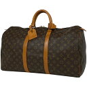 ルイ・ヴィトン Louis Vuitton キーポル 50 ハンドバッグ 旅行 出張 ビジネス ボストンバッグ モノグラム ブラウン M41426 レディース 【中古】