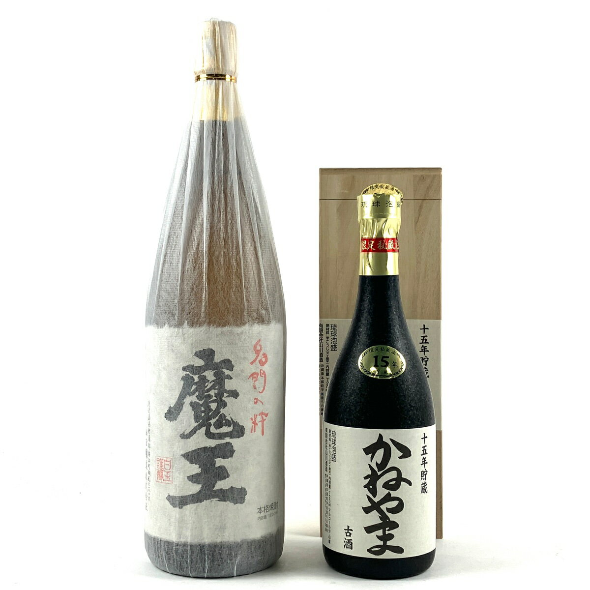 4％OFF 【東京都内限定発送】 2本 白玉醸造 山川酒造 泡盛 いも 焼酎セット 【中古】0