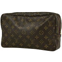 ルイ・ヴィトン Louis Vuitton トゥルース トワレット 28 メイク コスメ セカンドバッグ 化粧ポーチ モノグラム ブラウン M47522 レディース 【中古】