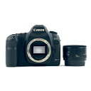 メーカー名 Canon 製品名 EOS 5D Mark II + EF 50mm F1.8 II カメラ種類 デジタル 一眼レフカメラ カメラ付属品 バッテリー、アイカップ、フロントキャップ ブランド状態ランク ランクC コメント 【外観】 ボディにスレやキズ、汚れや僅かな塗装剥がれがあります。 レンズにスレやキズ、汚れがあります。 【光学系】 ファインダーにクモリや僅かなカビ、ホコリの混入、表面にキズがあります。 レンズ内部にクモリやカビ、キズやホコリの混入があります。 ※バルサム切れやコーティング剥がれ等、クモリの原因は特定できかねます。 【動作】 通電、各ボタン、シャッター、AFなど動作確認済です。 ※充電器は付属しません。 ※バッテリーグリップ（BG-E6）が付属します。 ※付属品にスレやキズ、汚れがあります。 ※こちらの商品はリアキャップは付属しません。接点の保護目的で撮影上装着しております。