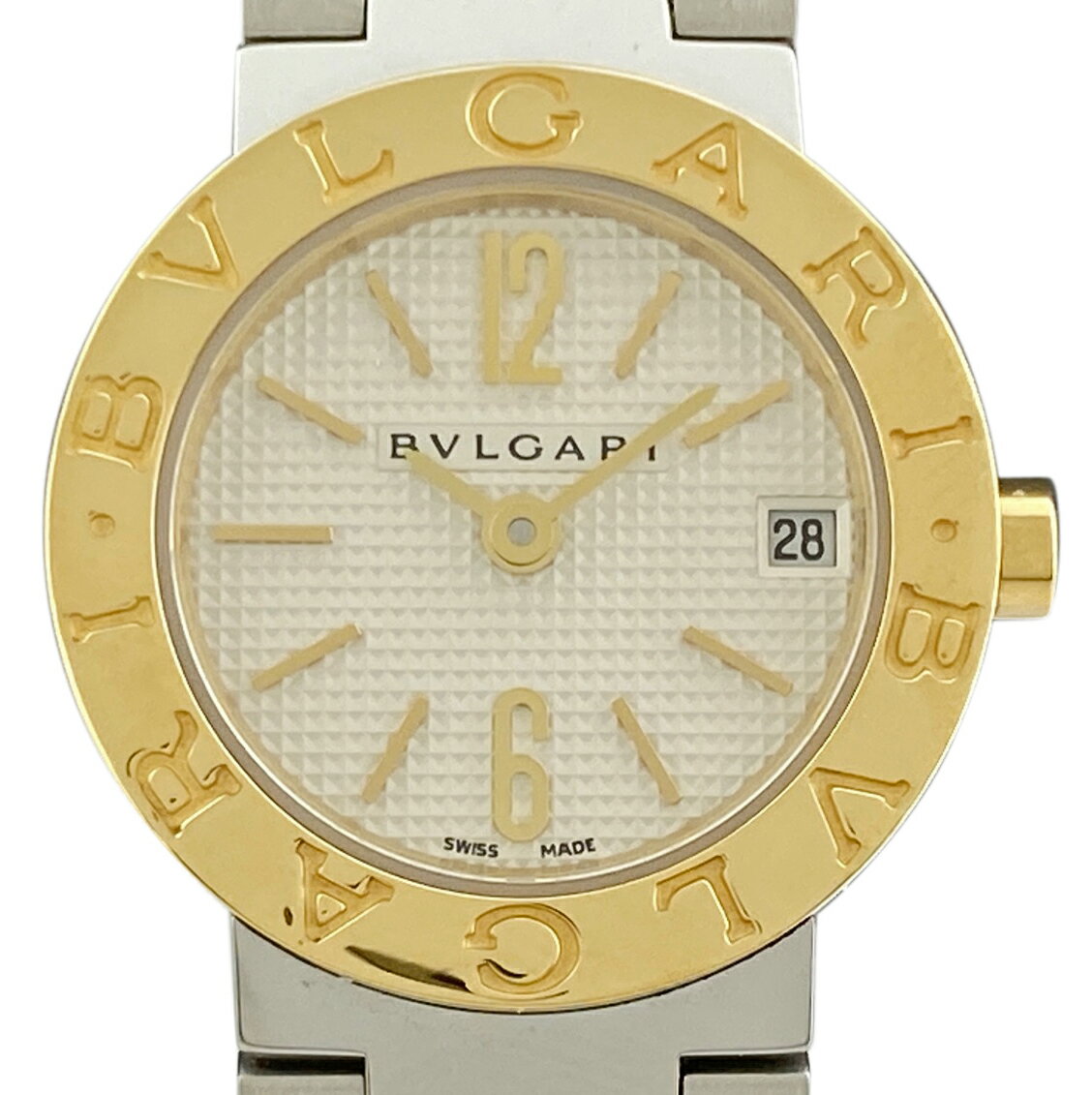 【ラッピング可】 ブルガリ BVLGARI ブルガリ ブルガリ BB23SG 腕時計 SS YG クォーツ シルバー レディース 【中古】