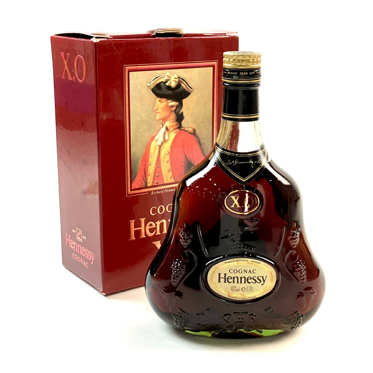 ヘネシー Hennessy XO 金キャップ グリーンボトル 700ml ブランデー コニャック 【中古】