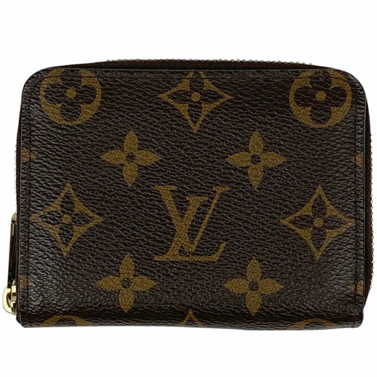 【ラッピング可】ルイ・ヴィトン Louis Vuitton ジッピー コインパース 小銭入れ カードケース ラウンドジップ ラウンドファスナー コインケース モノグラム ブラウン M60067 レディース 【中古】